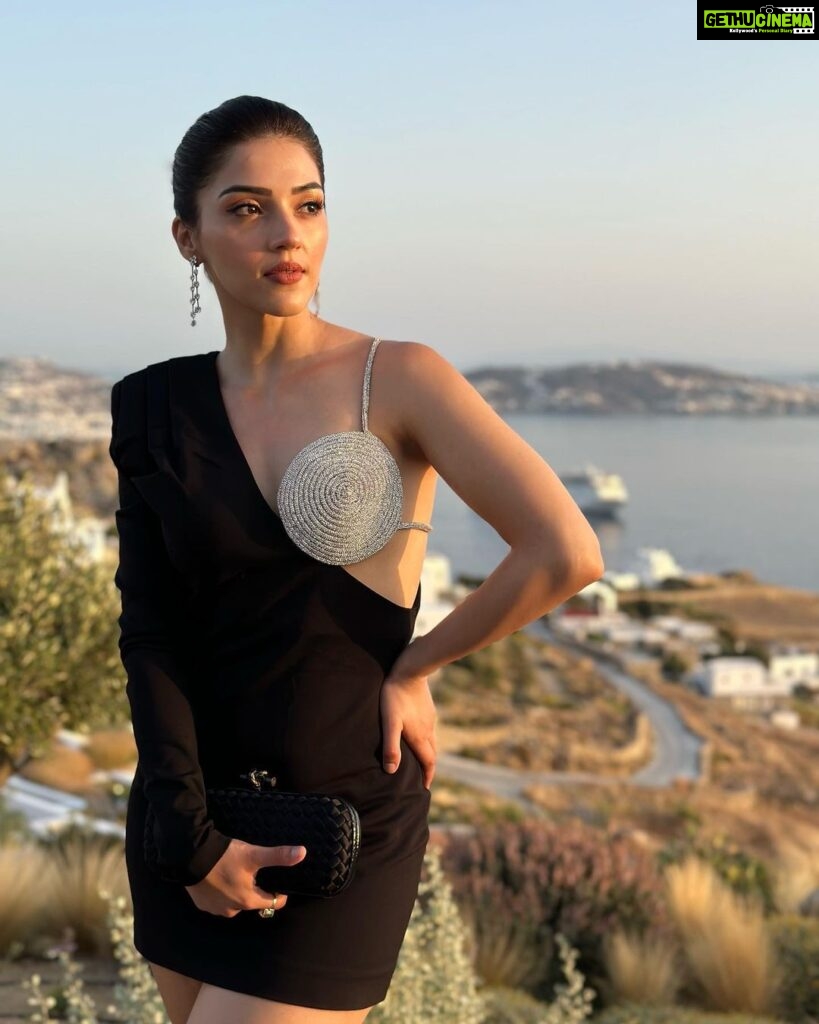 Mehrene Kaur Pirzada Instagram - Nothing makes a woman more beautiful than the belief that she is beautiful 🌹💥 ~ Sophia Loren Mykonos, Greece