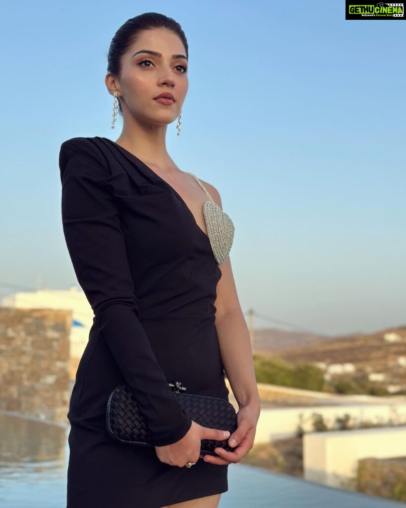 Mehrene Kaur Pirzada Instagram - Nothing makes a woman more beautiful than the belief that she is beautiful 🌹💥 ~ Sophia Loren Mykonos, Greece