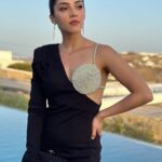 Mehrene Kaur Pirzada Instagram - Nothing makes a woman more beautiful than the belief that she is beautiful 🌹💥 ~ Sophia Loren Mykonos, Greece