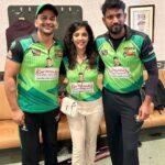 Milana Nagaraj Instagram - Congratulations on getting into finals after two crazy matches!! Good luck for finals🫶🏼 @darling_krishnaa @sureshraina3 @dhananjaya_ka #gangawarriors #milananagaraj