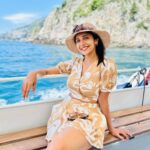 Milana Nagaraj Instagram - Where sea meets the mountains - Amalfi Coast! #italy #amalficoast #travel2023 #milananagaraj Amalfi Coast, Italy