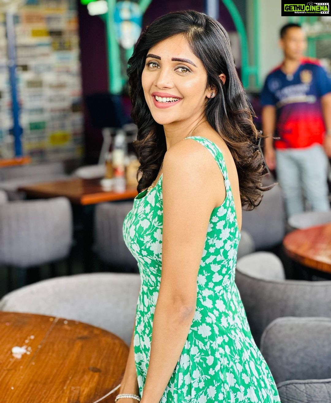 Milana Nagaraj Instagram - Grit and Grace🧚🏼 This beautiful outfit custom made by @tejukranthi 💚 #milananagaraj