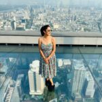 Milana Nagaraj Instagram - Smiling on the outside trembling on the inside😉😉 #mahanakonskywalk #milananagraj