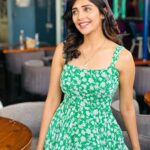 Milana Nagaraj Instagram - Grit and Grace🧚🏼 This beautiful outfit custom made by @tejukranthi 💚 #milananagaraj