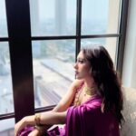 Mimi Chakraborty Instagram – Definitely for the love of the song nd saree🟣🪻
