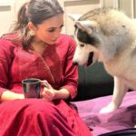 Mimi Chakraborty Instagram - Mommy duties 🥹🐺🐕