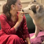 Mimi Chakraborty Instagram - Mommy duties 🥹🐺🐕