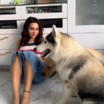 Mimi Chakraborty Instagram – मुन्ना बड़ा प्यारा,अम्मी का दुलारा ।

#labrador #dogmommylife #huskylife