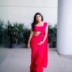 Mirna Menon Instagram – My happy place ❤️ 

📸 @they_call_me_keshu • 👗 @yathidesignstudio • 💄 @alagne_signature • 💎 @fineshinejewels