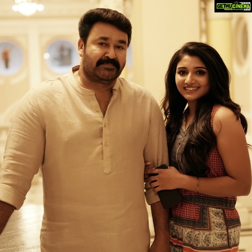Mirna Menon Instagram - Blessed and grateful to have worked with the Superstar and to have him as a well wisher in my life ! Wishing you good health and happiness on your birthday, dearmost @mohanlal ❤️ #HappyBirthdayLaletta