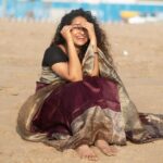 Misha Ghoshal Instagram - Photo dump from the saree series… posting all the pics i liked in the same post… let me know if u liked it too 😊 Marina Beach, Chennai