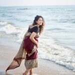 Misha Ghoshal Instagram - Photo dump from the saree series… posting all the pics i liked in the same post… let me know if u liked it too 😊 Marina Beach, Chennai