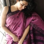 Misha Ghoshal Instagram - Wearing mumma’s saree ❤️