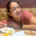 Misha Ghoshal Instagram – Destroyed. Let’s not talk about my food habits anymore #matchthelevelofcrazyiness#childhoodfriend#childhoodunplugged Hotel Fortel, Chennai, Tamil Nadu, India
