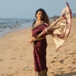 Misha Ghoshal Instagram - Photo dump from the saree series… posting all the pics i liked in the same post… let me know if u liked it too 😊 Marina Beach, Chennai