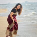 Misha Ghoshal Instagram - Photo dump from the saree series… posting all the pics i liked in the same post… let me know if u liked it too 😊 Marina Beach, Chennai