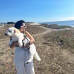 Mithila Palkar Instagram - A good day with my lil boo thang! #wallyboi 🐶 Halfmoon Bay California
