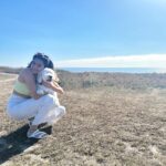 Mithila Palkar Instagram - A good day with my lil boo thang! #wallyboi 🐶 Halfmoon Bay California