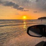 Miya George Instagram – When director calls packup early we go driving at the beach #muzhappilangaddriveinbeach #sunsetvibes #keralagodsowncountry Drive in Beach Muzhappilangad