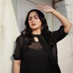 Miya George Instagram – Black to me is an emotion,an attitude and above all Real,which I was able to express to the best  Styling @sabarinathk_ 
Photography by @merin__georg 
Dress @lisdesigns.in 
Mua @amal_ajithkumar 
Jewelry @adorebypriyanka