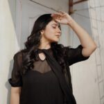 Miya George Instagram – Black to me is an emotion,an attitude and above all Real,which I was able to express to the best  Styling @sabarinathk_ 
Photography by @merin__georg 
Dress @lisdesigns.in 
Mua @amal_ajithkumar 
Jewelry @adorebypriyanka