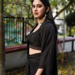Miya George Instagram – Surround urself with gud people. Even the darkest phase will turn to be the brightest one  Dress nd earrings by @saltstudio  Mua @mukeshmuralimakeover  styling @sabarinathk_