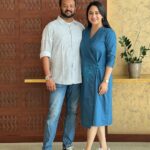 Miya George Instagram - Stepping out in blue #twinning dusitD2 Salwa Doha