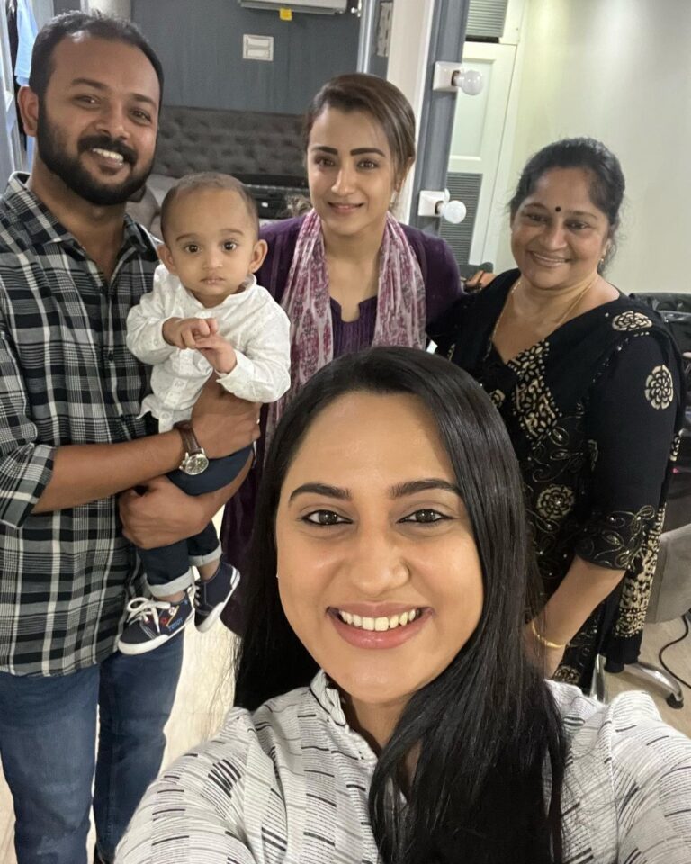 Miya George Instagram - Wishing our beloved Superstar Trisha a very happy Birthday. I feel great to have worked with u.There is lot to learn from u nd I will cherish all those moments I spend with u. And dere is one more reason to Love u . U & my son share same bday. So here is my wishes to both my son & Trisha . Have a great year ahead . @trishakrishnan