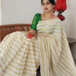Miya George Instagram – Vishu vibe 🌼 saree by @amyraonline