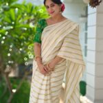 Miya George Instagram – Vishu vibe 🌼 saree by @amyraonline