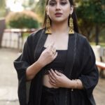 Miya George Instagram – Surround urself with gud people. Even the darkest phase will turn to be the brightest one  Dress nd earrings by @saltstudio  Mua @mukeshmuralimakeover  styling @sabarinathk_