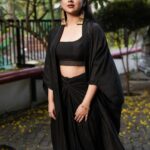 Miya George Instagram – Surround urself with gud people. Even the darkest phase will turn to be the brightest one  Dress nd earrings by @saltstudio  Mua @mukeshmuralimakeover  styling @sabarinathk_