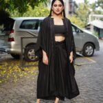 Miya George Instagram – Surround urself with gud people. Even the darkest phase will turn to be the brightest one  Dress nd earrings by @saltstudio  Mua @mukeshmuralimakeover  styling @sabarinathk_