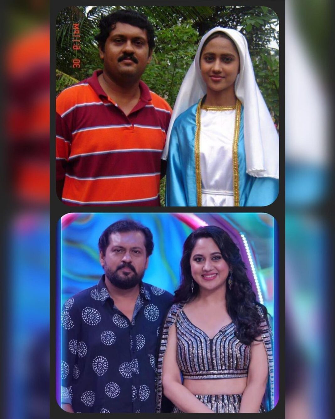 Miya George Instagram - ഈ രണ്ട് ചിത്രങ്ങൾ തമ്മിൽ 15 വർഷങ്ങളുടെ അന്തരം ഉണ്ട്. അഭിനയം എന്ന കലയെ കുറിച്ച് ഒന്നുമറിയാത്ത ഞാനും അഭിനയം കരിയർ ആക്കി മാറ്റിയ ഞാനും തമ്മിൽ ഉള്ള അന്തരം.. സിനിമ മേഖലയിലെ ഞാൻ ആദ്യമായി കണ്ട ഡയറക്ടർ ആണ് എൻ്റെ ഒപ്പം. ബോബൻ സാമുവൽ.2008 ഇൽ അൽഫോൻസാമ്മ സീരിയലിൽ മാതാവായി എന്നെ സെലക്ട് ചെയ്തില്ലരുന്നൂ എങ്കിൽ എനിക്ക് അറിയില്ല ഞാൻ ഈ മേഖലയിൽ വരുമായിരുന്നോ എന്ന് പോലും.. ഇപ്പൊ 15 വർഷങ്ങൾ കൂടി വളർന്നു 2023 വന്നു നിൽക്കുമ്പോൾ മനസ്സിൽ സന്തോഷവും അഭിമാനവും മാത്രം .. ഒരുപാട് നന്ദി ബോബൻ സാർ @boban_samuel