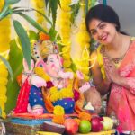 Monal Gajjar Instagram - "May Lord Ganesha bless you with wisdom, prosperity, and happiness on this auspicious Ganesh Chaturthi! 🙏🐘✨ #GaneshChaturthi #Blessings #FestivalVibes"