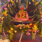 Monal Gajjar Instagram – “Capturing the divine vibes of Janmashtami 🌟🙏 #JanmashtamiDarshan #SpiritualMoments #love #KrishnaLove” #jaishrikrishna Radhe Krishna Temple – Bhadaj..