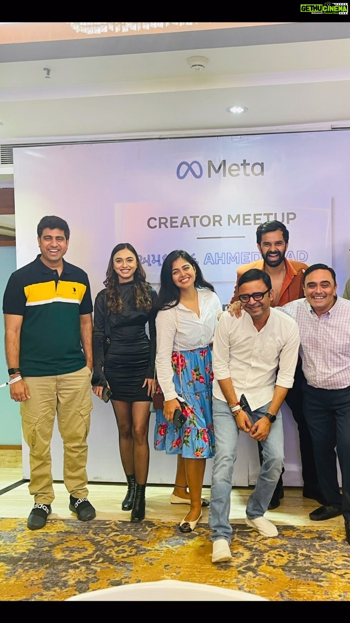 Monal Gajjar Instagram - #metameetupahmedabad #meta #actors #gujarat