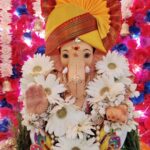 Monica Khanna Instagram - प्रातः स्मरामि गणनाथमनाथबन्धुं सिन्दूरपूरपरिशोभितगण्डयुगमम् उद्दण्डविघ्नपरिखण्डनचण्डदण्ड माखण्डलादिसुरनायकवृन्दवन्द्यम् ॥ Darshan Day 5 #ganapati #ganeshchaturthi #ganesh #aarti #bappa #bappamorya #day5 #gratitude #majhabappa #happiness #gannu #gampu #gannubappa😘 #yellow #yellowfeta #yellow #whiteday Mumbai, Maharashtra