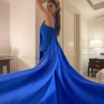 Mouni Roy Instagram - 💙 • • • Wearing- @karishmaashita Styled by- @rishika_devnani Assisted by- @stylebyvanshika Hair- @chettiarqueensly Makeup- @mukeshpatilmakeup Captured by- @anirban_bhattacharya_phtgr