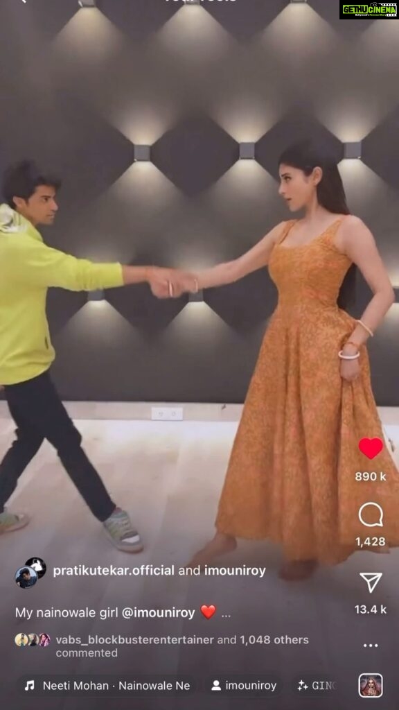 Mouni Roy Instagram - 🎉 Happy Birthday my dearest P @pratikutekar.official 🎉 Wishing the most groovy choreographer I know days filled with dance moves as awesome as your spirit! May your family, friends & furry friends surround you with love, just like the way you light up all our lives. Keep spreading joy and keep cruising through life with elan. Love you 🕺🎂🎈 @pratikutekar.official
