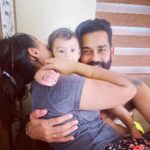 Mridula Vijay Instagram – Achanum makkalum 🤭
The most safest place for me and dwani 🥰
@dwanikrishna_official