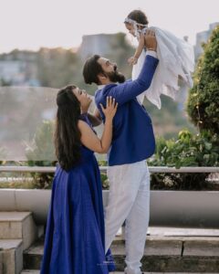 Mridula Vijay Instagram - Leo Family 🦁 
Photography @maheshms__ 
Costume @ahamboutique 
MUA @pooja_vysh_makeovers