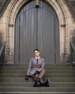 Mrunal Thakur Instagram - Call it Peeaky blinder or Oppenheimer @sheefajgilani got the brief ✅