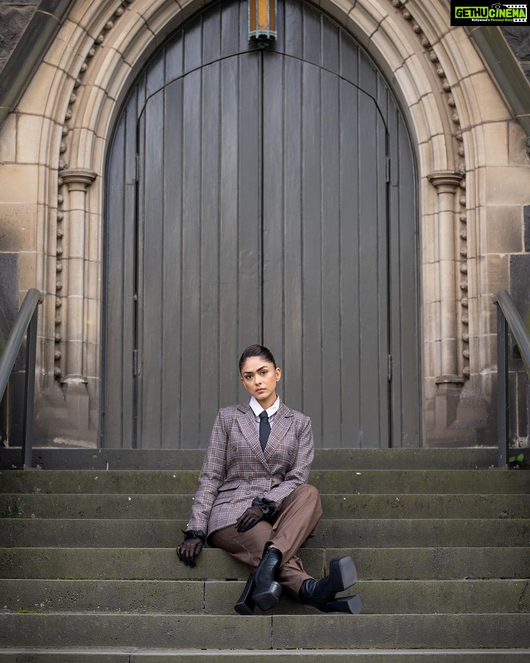 Mrunal Thakur Instagram - Call it Peeaky blinder or Oppenheimer @sheefajgilani got the brief ✅
