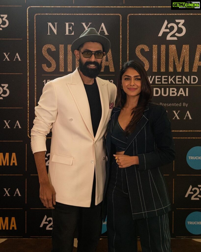 Mrunal Thakur Instagram - This is what I’d call a day well spent. Thank you @siimawards for inviting me to be a part of this event today. For me #SIIMA is a platform that has consistently encouraged and honoured so many talents over the years. A special shout out to Vishnu Vardhan garu and Brinda Prasad garu for spearheading this, year after year. @ranadaggubati as always, such a pleasure (and so much fun) sharing the stage with you. Looking forward to celebrating the true beauty of Indian cinema, beyond borders and languages at the @siimawards on Sept 15 & 16.
