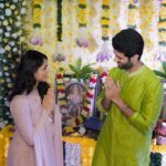 Mrunal Thakur Instagram - The first step in a very exciting journey...It's my 1st time working with @srivenkateswaracreations and I'm really thrilled to be sharing the screen with @thedeverakonda Can't wait for the shoot to begin @parasurampetla Sir!✨ #KUMohanan @gopisundar__official #VasuVarma #DilRaju #Shirish @harshithsri @hanshithareddy