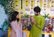 Mrunal Thakur Instagram - The first step in a very exciting journey...It's my 1st time working with @srivenkateswaracreations and I'm really thrilled to be sharing the screen with @thedeverakonda Can't wait for the shoot to begin @parasurampetla Sir!✨ #KUMohanan @gopisundar__official #VasuVarma #DilRaju #Shirish @harshithsri @hanshithareddy