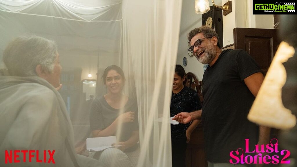 Mrunal Thakur Instagram - LustStories2 is out now! 💖 Be warned… this note might be longer than the short itself The start, the end and the heart of our lil film…. #RBalki! Thank you sir for this wonderful opportunity and for believing in me. You had me at Hello! Biiiiig thanks also to @ashidua and @ronnie.screwvala sir for making this all come together. After Ghost stories, was so happy to be working with you’ll again. @pcsreeram.isc sir… thank you for bringing out the best version of me. Your talent is undeniable. 💖 What can one say about the legend @neena_gupta ji that hasn’t been said before. Neena Ji… you're an absolute Rockstar. It was a delight to share the screen with you, @angadbedi and the rest of this wonderful cast… I couldn’t have done this without you. You are the butter to my toast! PPS @ruhimore and @kanupriyashankarpandit ma'am I'm so glad to have our reunion on the sets of this film. @missblender @deepalid10 @aashianahluwalia 🦋🦋❤️❤️🦋🦋❤️🦋 And finally a hearty hearty thanks to my lovely #LustStories2 team for all the blood, sweat and tears you'll put into bringing this sweet little film to life. 💖 And to you my audience and fans…thanks as always for your continued support. Love you forever!
