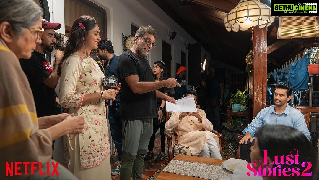 Mrunal Thakur Instagram - LustStories2 is out now! 💖 Be warned… this note might be longer than the short itself The start, the end and the heart of our lil film…. #RBalki! Thank you sir for this wonderful opportunity and for believing in me. You had me at Hello! Biiiiig thanks also to @ashidua and @ronnie.screwvala sir for making this all come together. After Ghost stories, was so happy to be working with you’ll again. @pcsreeram.isc sir… thank you for bringing out the best version of me. Your talent is undeniable. 💖 What can one say about the legend @neena_gupta ji that hasn’t been said before. Neena Ji… you're an absolute Rockstar. It was a delight to share the screen with you, @angadbedi and the rest of this wonderful cast… I couldn’t have done this without you. You are the butter to my toast! PPS @ruhimore and @kanupriyashankarpandit ma'am I'm so glad to have our reunion on the sets of this film. @missblender @deepalid10 @aashianahluwalia 🦋🦋❤️❤️🦋🦋❤️🦋 And finally a hearty hearty thanks to my lovely #LustStories2 team for all the blood, sweat and tears you'll put into bringing this sweet little film to life. 💖 And to you my audience and fans…thanks as always for your continued support. Love you forever!