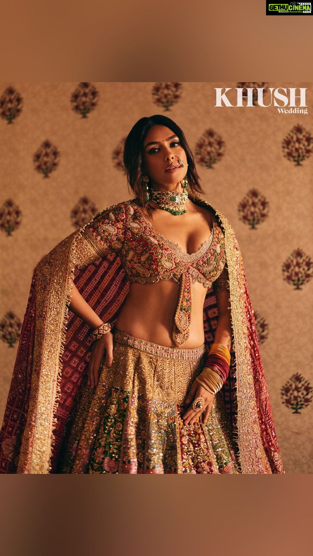 Mrunal Thakur Instagram - Yeh Laal Ishq 🌹❤️ For Khush Wedding @khushmag Wearing @rimpleandharpreet Jewellery: @the_izzari —— Editor-in-chief: @sonia_ullah Videography: @studiothirty6_films Photography: @vanshvirmani Creative Director: @mannisahota_ Fashion Editor: @vikas_r Jr. Fashion Editor: @tanishqmalhotraa Makeup: @missblender Hair: @pushkinbhasin Styling Assistant: @thestylethesaurus_ Location: @rajasthalijaipur #KhushWedding #Khushmagazine #MrunalThakur